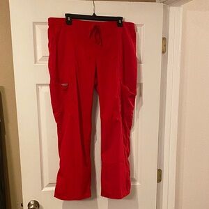 Cherokee Scrub Pants - RED - SZ Petite Large